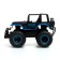 Radio-controlled jeep "All-terrain vehicle" works on batteries, black and blue color