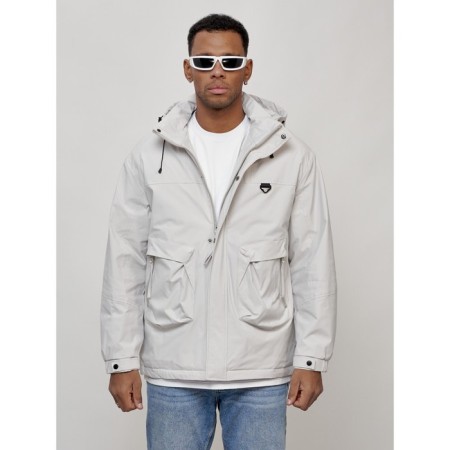 Male spring jacket, size 56, light gray color