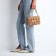 Lightning bag, long chain, brown color