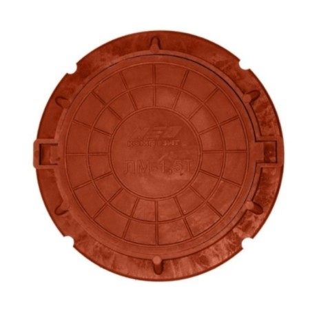 Luke of PPC revision, type "lm", d = 58 cm, up to 1.5 tons, terracotta-4
