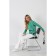 Long -line striped Eliseeva Olesya, size 42, green color