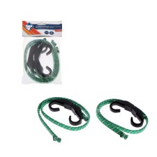 Glass for mounting baggage Nova Bright, 80 cm, plastic hooks, set 2 pcs