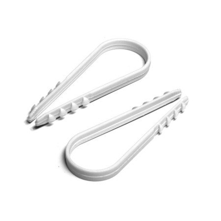 Dubel-Homut "Tundra", for a round cable, nylon, 19-25 mm, white, 100 pcs-2