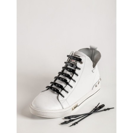 Braus laces silicone, black-1