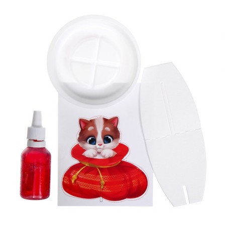 Set for creativity. Radiant crystals "kitten"-4