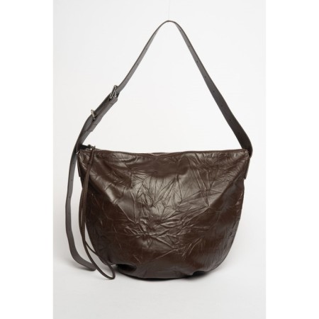 Sobo bag female, genuine leather, ludor brown, 40x1x35 cm