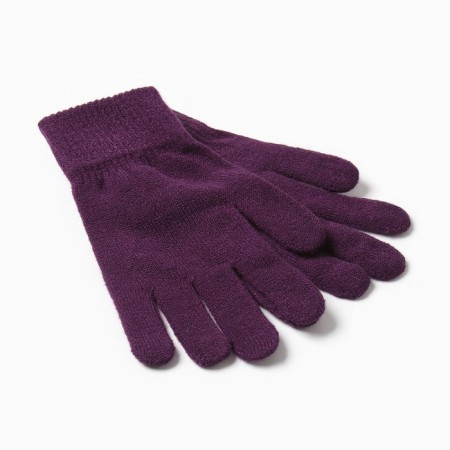 Female gloves, purple color, rr 7-8-1
