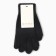 Women's gloves minku, black color, 21 cm