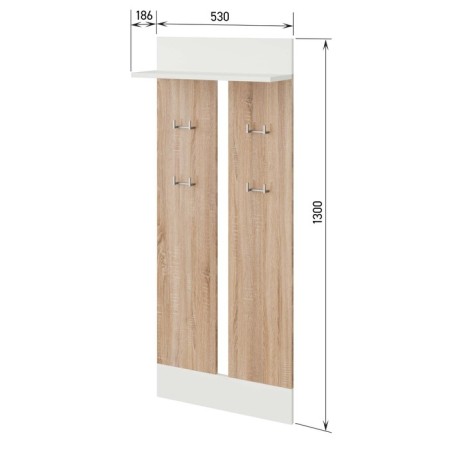 Hanger Nordic Nordic, sonoma oak/white-1