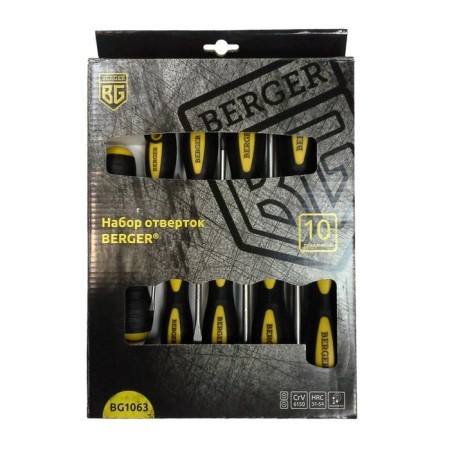 Set of screwdrivers Berger, 10 items-1