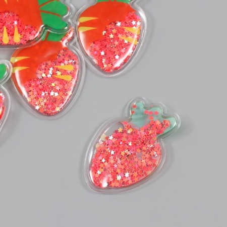 Shaker for creativity PVC "Carrot" with a glitter of 5.5x4 cm-1