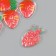 Shaker for creativity PVC "Carrot" with a glitter of 5.5x4 cm