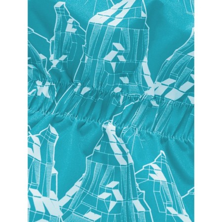 Ski costume for a girl, height 92 cm, turquoise color-19