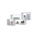 Hinged light shelf, 1150x622x186, white/white