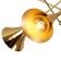 Suspended chandelier Mantra Jazz, E27, 5x20W, 600 mm, gold color