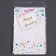 Topper "Happy Birthday", rectangle with beads
