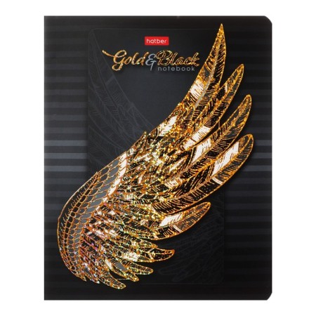 Notebook 48l CL Golden Luxury, Obla Cell cards, Mat Lam, 3D foil, BL 65g/m², mix-3