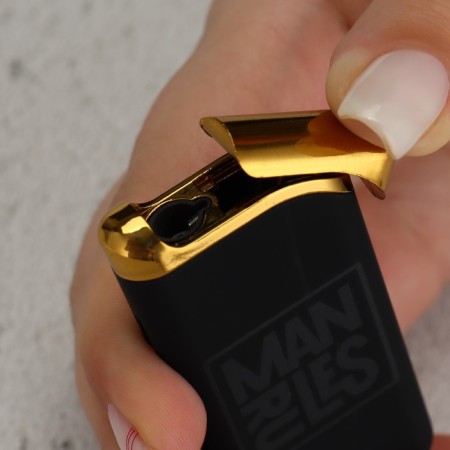 Gas lighter "Man Rules", mix, 6.7 x 3.3 cm.-8