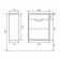 Tumbling under the Uperwood Modul sink, 50 cm, suspended, matte, white/graphite
