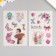 Stick Paper "Romance for two" set 6 sheets 18.6x10 cm