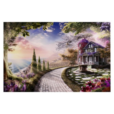 Picture on the canvas "House on the shore" 50x75 cm