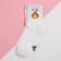 Women's socks kaftan "fire" p. 36-39 (23-25 ​​cm), white