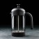 Teapot Hot French - Magistro press "Helsinki", 600 ml, glass, black color