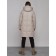 Coat insulated winter female, size 50, light-gray color