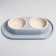 Animal bowl "Moore-huma" 0.3l double on a stand, gray