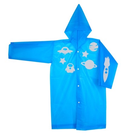 Cosmos raincoat with reflective stickers, height 120-160 cm-2