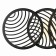 Lamp wall-flowing Mantra Collage, LED, 3000LM, 3000K, 685x136x400 mm, black color black