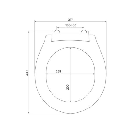 IDDIS 010PP00M31 toilet seat, polypropylene, white-10