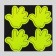 Reflective stickers "pen", 5.3 × 5.3 cm, 4 pcs on the sheet, color mix