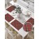 Set of napkins for setting the table "red classic cage", rectangular, size 32x46 cm, 4 pcs