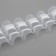 Curtain tape, organza, 4 cm, 10 ± 1 m, transparent/white color