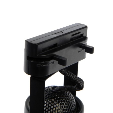 Track lamp for the GU5.3 lamp, round, black body-3