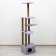 Complex for cats with a claw, corner, with a hammock, 48 x 48 x 171 cm, gray