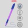 Ballic handle Erichkrause U-109 Neon Stick & Grip. Node 1.0 mm, Tround -sided mixing body, blue ink