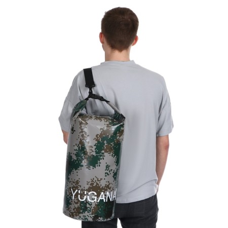 Yugana hairshome, PVC, waterproof 30 liters, one belt, camouflage-12