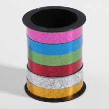 Packaging holographic tape, assorted, 6 colors, 0.5 cm x 3 m