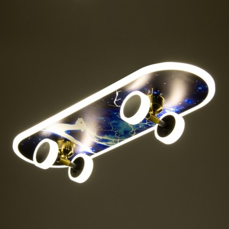 Skateboard chandelier LED 32W 3000-6000K+7 colors backlight 60x20x7 cm Bayerlux-3