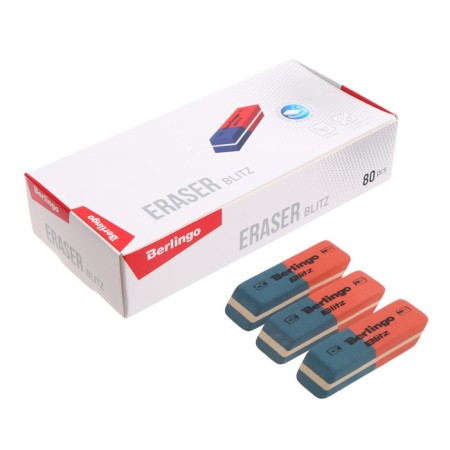 Blitz Eraser, beveled, combined, natural rubber, 42x14x8 mm-3