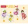 Figure puzzle "Flower Fairys", 4 pictures in 1 box, 5-6-7-8 elements