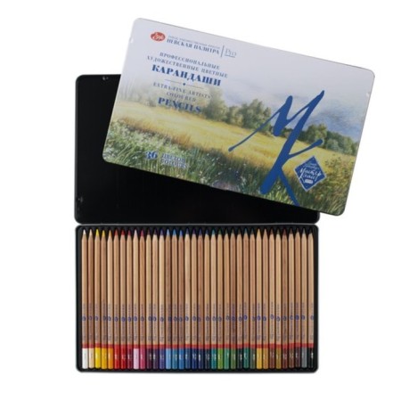 Pencils Color set of 36 colors, ZHK "Master Class", professional, in a metal pencil case-8