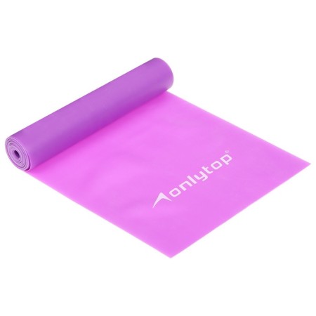 Эспандер ленточный для фитнеса ONLYTOP, 150х15х0,04 см, 10 кг, цвета МИКС-17