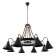 Chandelier 2737/8 E27 40W Black 88x88x60-100 cm