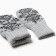 Female mittens, light gray, size 18