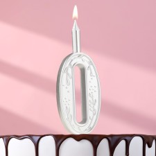 Candle for the Silver Pattern cake, number 