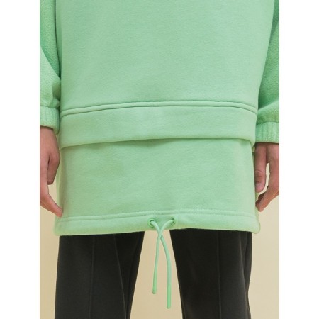 Sweatshirt for girls, height 122 cm, olive color-8