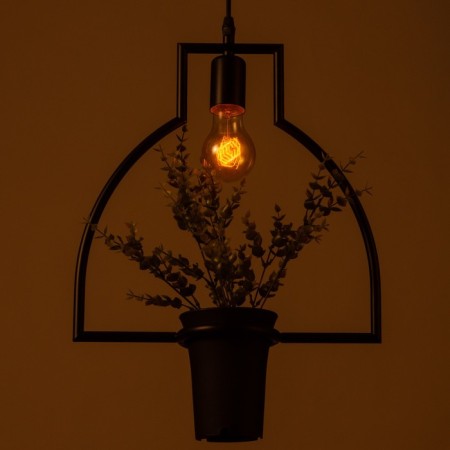 Bayerlux lamp "Obacoo" Black 1x40W E27 12x34x48 cm-3